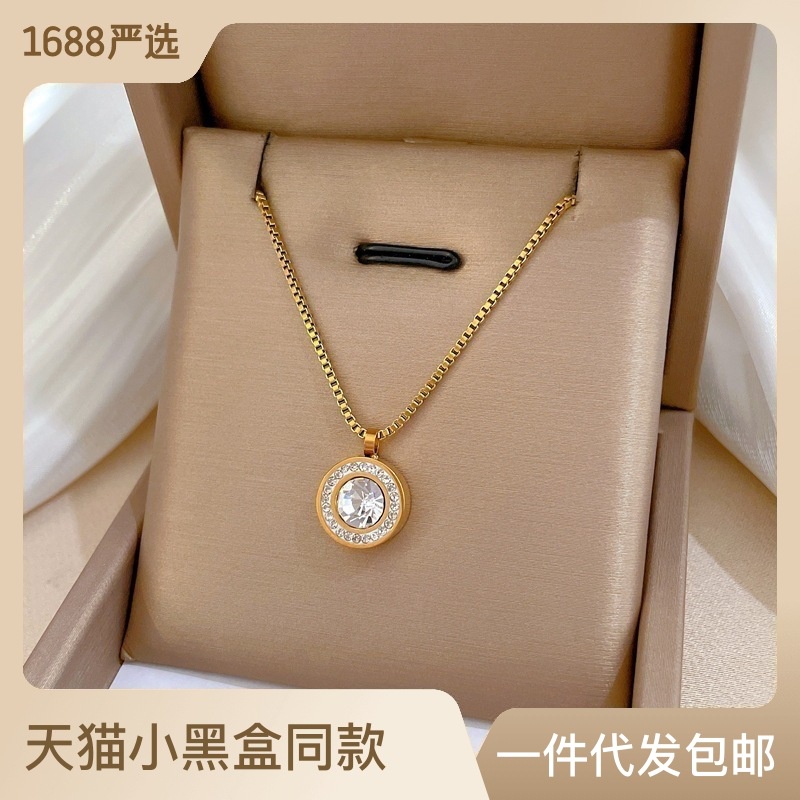 Kalung joceline full zircon titanium stainless steel 316L import anti karat harga grosir bisa cod