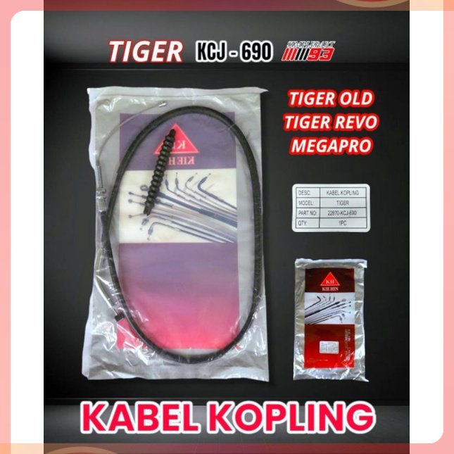 Kabel Cable Tali Kawat Kopling - TIGER / TIGER REVO / MEGAPRO NEW PRIMUS KCJ-690