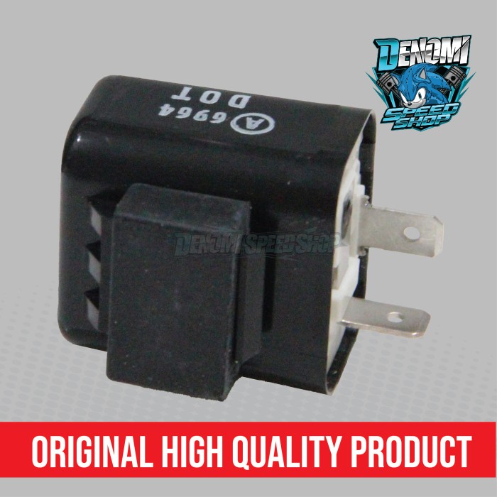 Relay Flasher Lampu Sein F1ZR FIZR F1Z FIZ R RX King Scorpio Vixion Nouvo Mio Vega Jupiter Crypton Original YGP 2D5-H3350-10