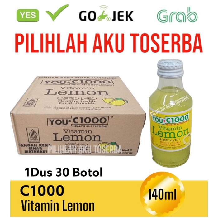 You C 1000 / YOU C1000 LEMON vitamin C 140ml - ( 1 DUS isi 30 botol )