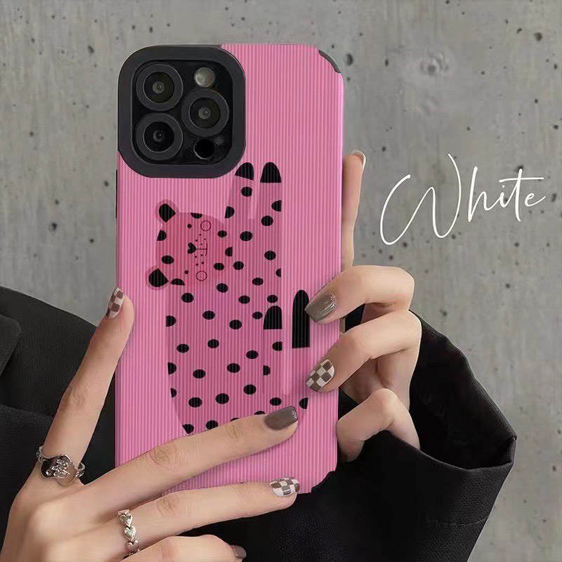 Leather Pink Leopard Soft Case for Samsung A21S A12 A50S A30S A20 A30 A32 A22S A52S A72 A10S A33 A53 A73 A13 A04S A23 A51 A71 A31 White Phone Case Women Girl