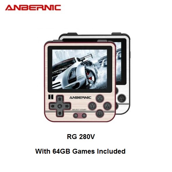 AKN88 - ANBERNIC RG280V - Emulator Retro Game Console 64GB 2.8-inch IPS Screen