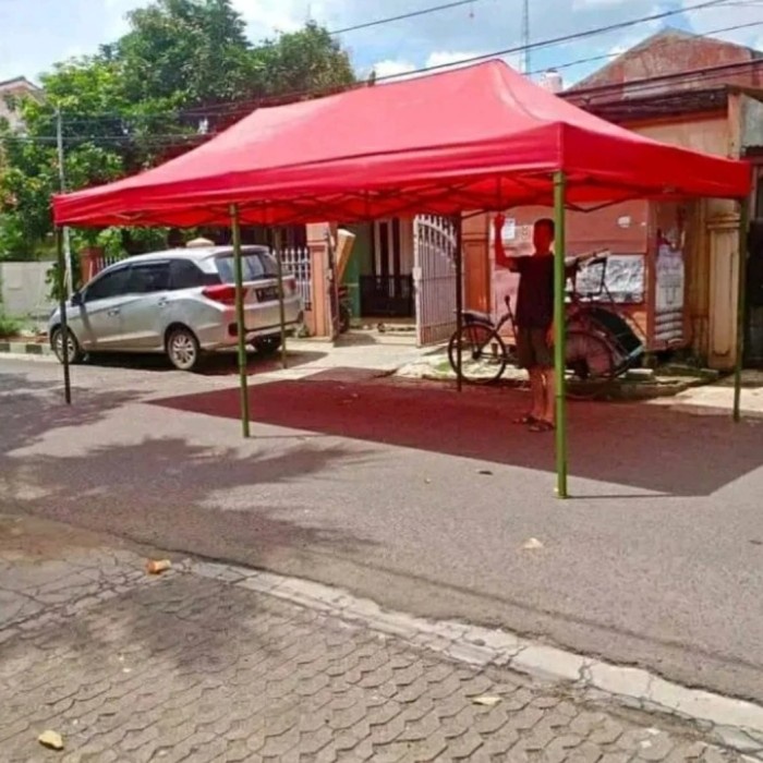 tenda lipat super premium ket besi 1,4mm ukuran 3x6