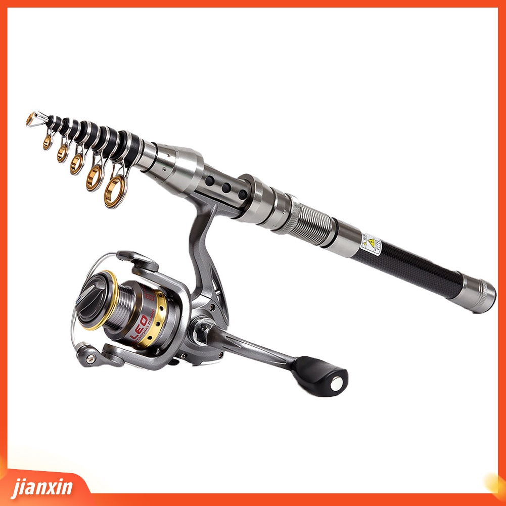 (In Stock) 1.5/1.8m Serat Karbon Tinggi Ringan Telescopic Casting River Sea Joran Pancing