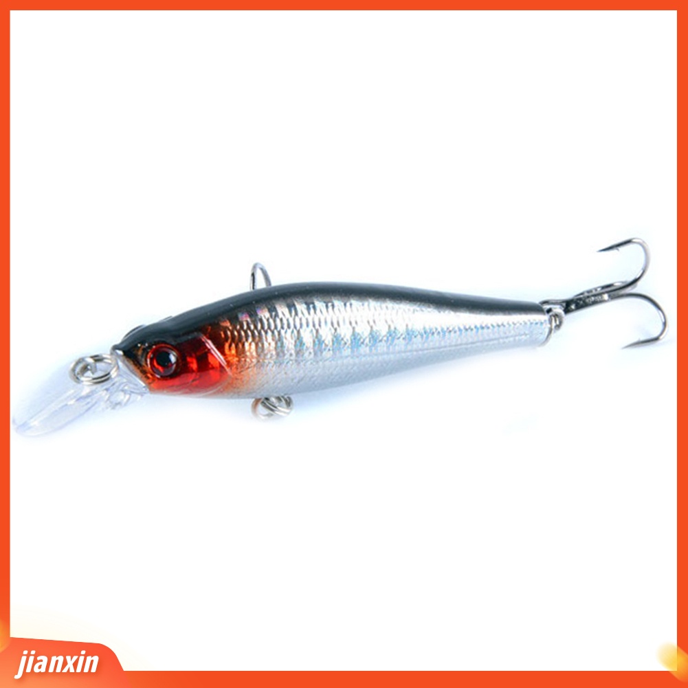 (In Stock) 5Pcs 8cm 9g Mix Warna Simulasi Ikan Umpan Pancing Umpan Keras Dengan Kait Treble