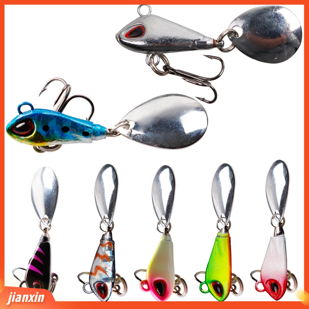 (In Stock) 22g /3.5 cm Buatan Memancing Umpan Mirror Grade Sendok Payet Tembus Kuat Compact Tembakan Panjang Berputar Getaran Umpan Fishing Tackle