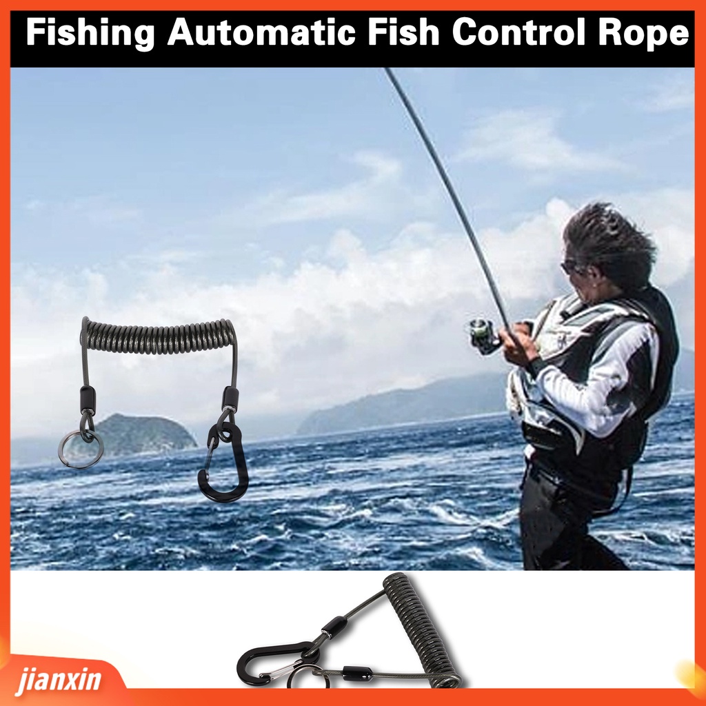 (In Stock) Kait Luar Peregangan Tinggi Kekuatan Tarik Kuat Rilis Cepat Barang Gantung Memancing Stainless Steel Otomatis Tali Kontrol Ikan Memancing Luar Ruangan