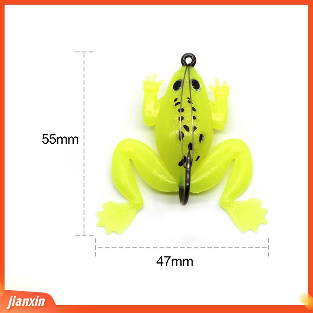 (In Stock) 10Pcs /Set Umpan Kodok Hidup Tajam Kait Lembut Thunder Frog Blackfish Bionic Simulasi Umpan Untuk Outdoor