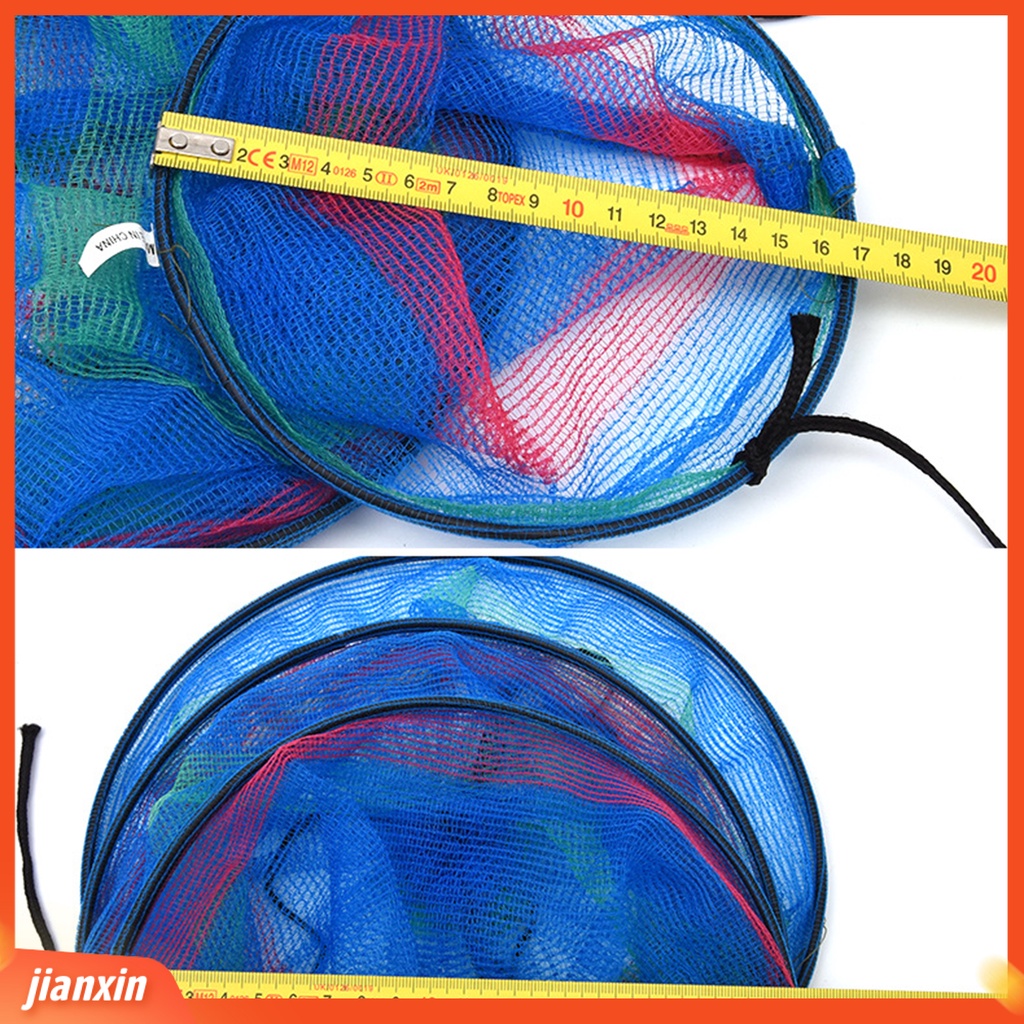 (In Stock) Wadah Kandang Jaring Ikan Nilon 3lapis Portabel Dapat Dilipat Dengan Tali Serut