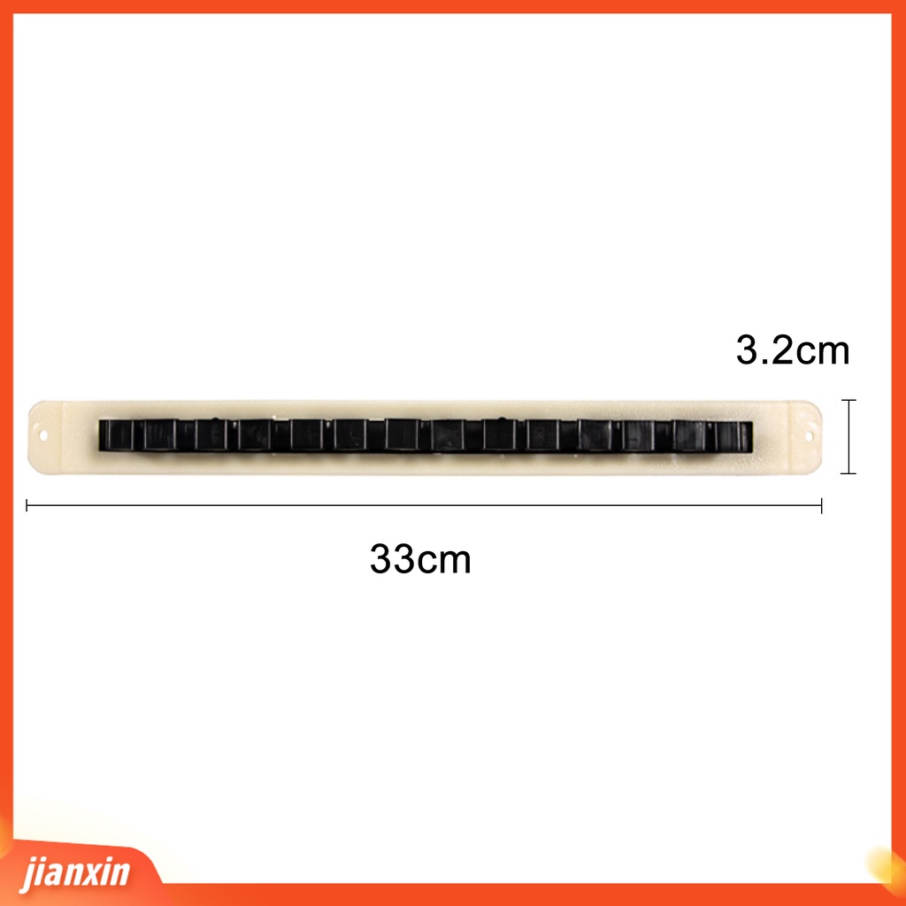 (In Stock) 2Pcs Rak Batang Holder Tiang Pancing Vertical Wall Mounted PVC Hitam Untuk Garasi