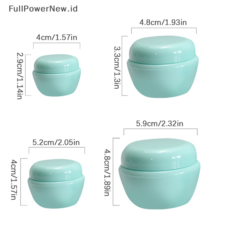 Power10 /20 /30 /50g Botol Reusable Kosong Makeup Jar Pot Krim Wajah Wadah Kosmetik ID