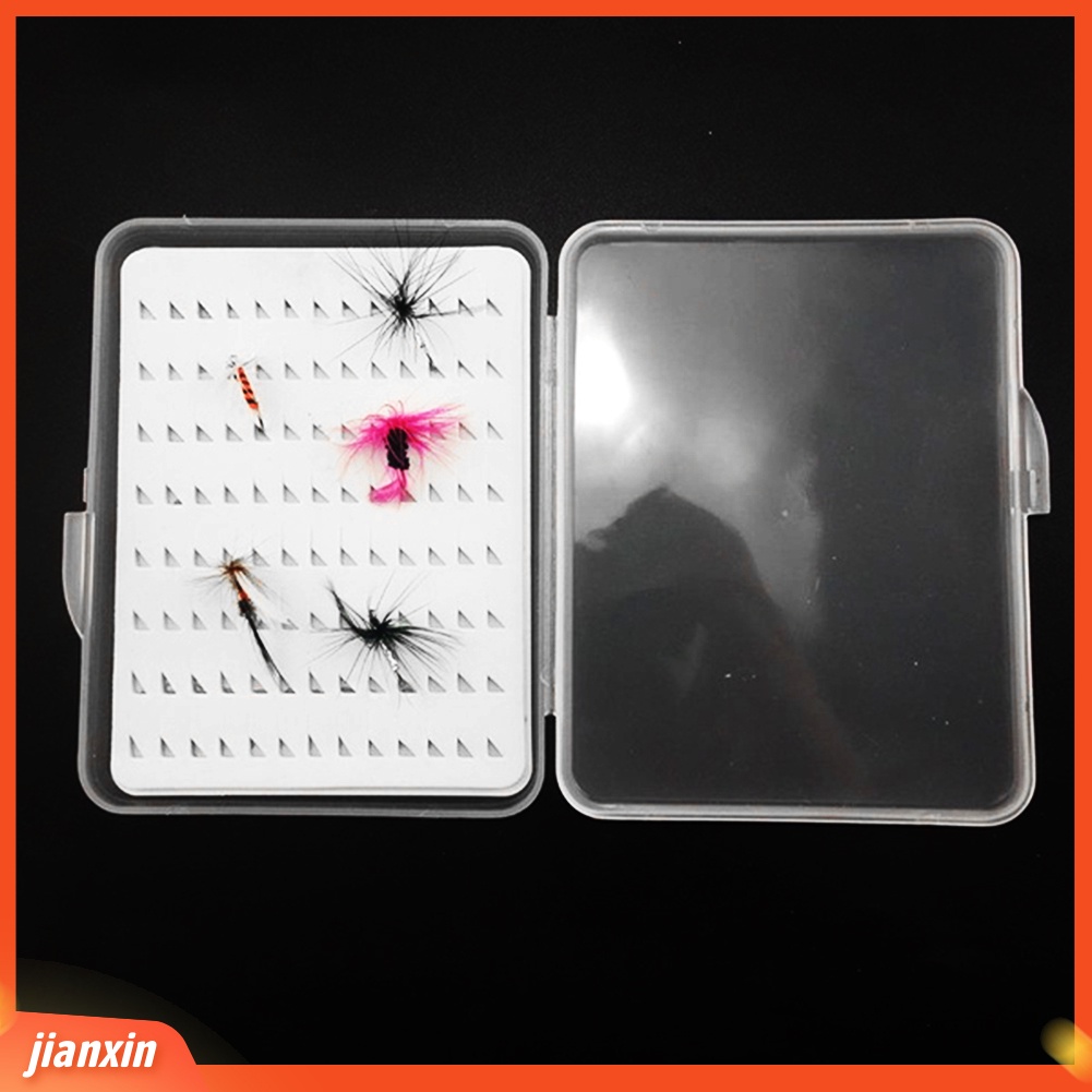 (In Stock) Portable Fly Fishing Hook Umpan Fish Tackle Box Tempat Penyimpanan Wadah Aksesori