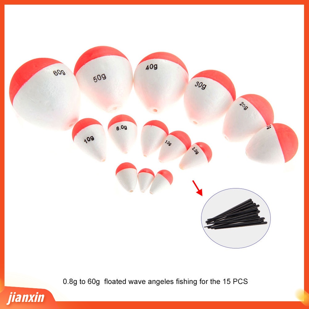 (In Stock) 10Pcs /Set Profesional 2g-60g Memancing-floats Dengan Stik Laut Memancing Aksesoris
