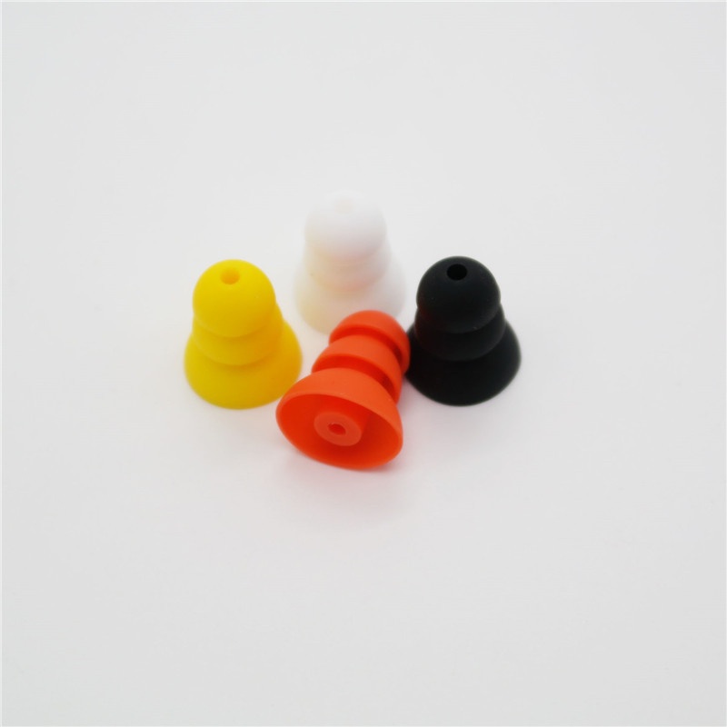 1pasang Earphone Tiga Lapis 2.0mm eartips Silikon