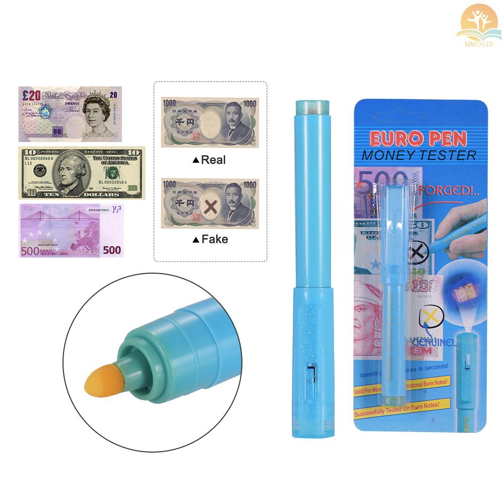 In Stock Multi-Fungsi UV Light Money Counterfeit Detector Pen Uang Kertas Mini Tester Pen Currency Cash Checker Money Penanda Dolar Palsu Untuk Dolar Amerika Euro Pon Yen Won Korea