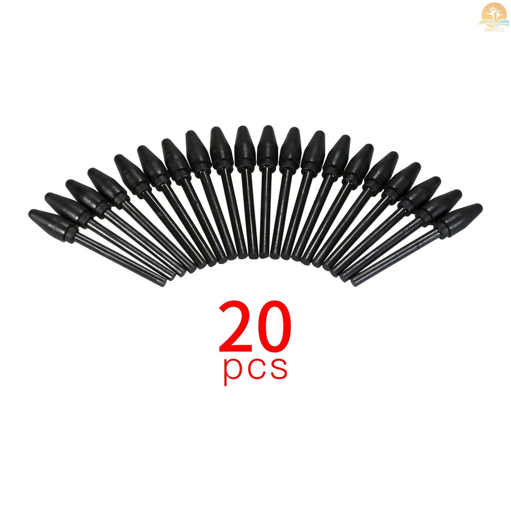 In Stock BOSTO 20pcs Replacement Nibs Pen Tips Compatible with All BOSTO Graphic Monitor Drawing  Battery Stylus Black