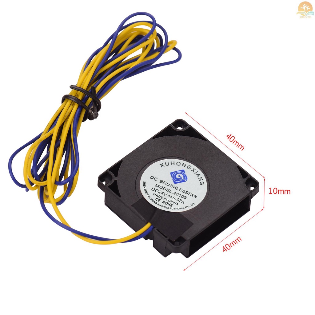 In Stock4010Kipas Blower 40 * 40 * 10mm 24V DC Extruder Hot End Cooling Fan Cooler Kompatibel Dengan Creality Ender 3ender 3 Pro TEVO Tornado 3D Printer