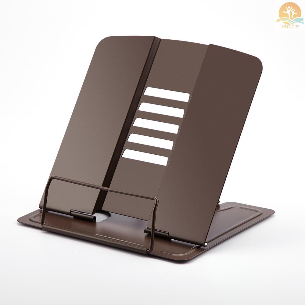 In Stock Portable Metal Book Stand Book Holder Adjustable 5sudut Bookstand Tempat Dokumen Rak Buku Baca Aksesoris Alat Untuk Musik Buku Dokumen Textbook Dapur Cookbook Re