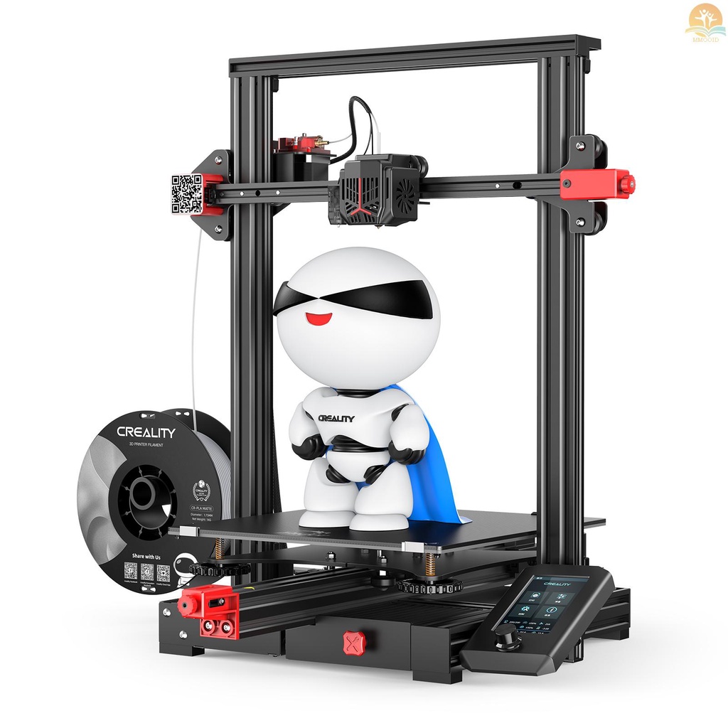 In Stock Creality 3D Ender-3 Max Neo Desktop 3D Printer FDM 3D Printing 300x300x320 mm Cetak Ukuran Dengan Stabil Ganda Z-axis 4.3 ''Layar Knob Warna Full Metal Extruder Support Resum