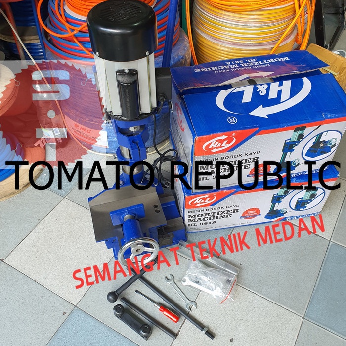 Murah HL361A MESIN BOR BOBOK KAYU DUDUK TATAH PETAK CHISEL H&L HL MK 361 A BHL450