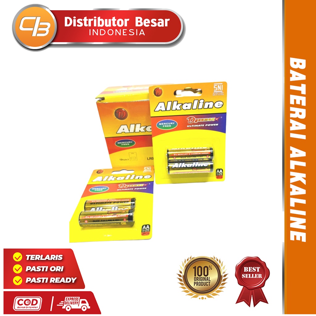 [ DBI ] [ CBN Baterai Dynamax Alkaline Power bterai AAA alkaline kuning isi 2pcs Bisa COD Bayar di tempat