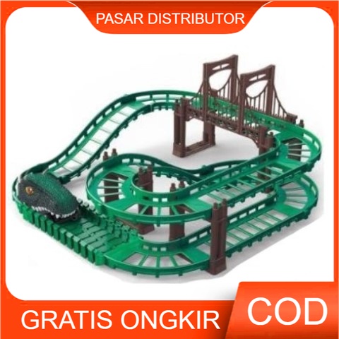 Mainan Anak DINO TRACK Lintasan Track Dinosaurus Mobil Dinosaurus Dino