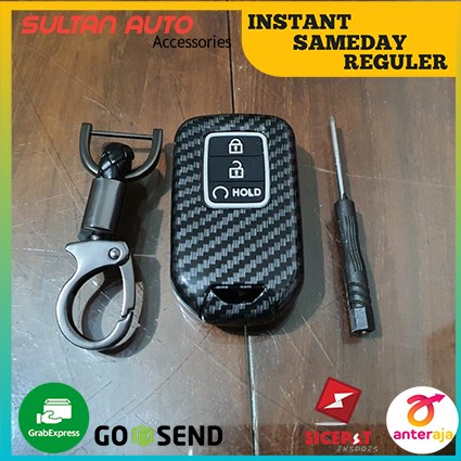Cover Casing Kunci Carbon Honda CRV Turbo / Case Remote Carbon CRV