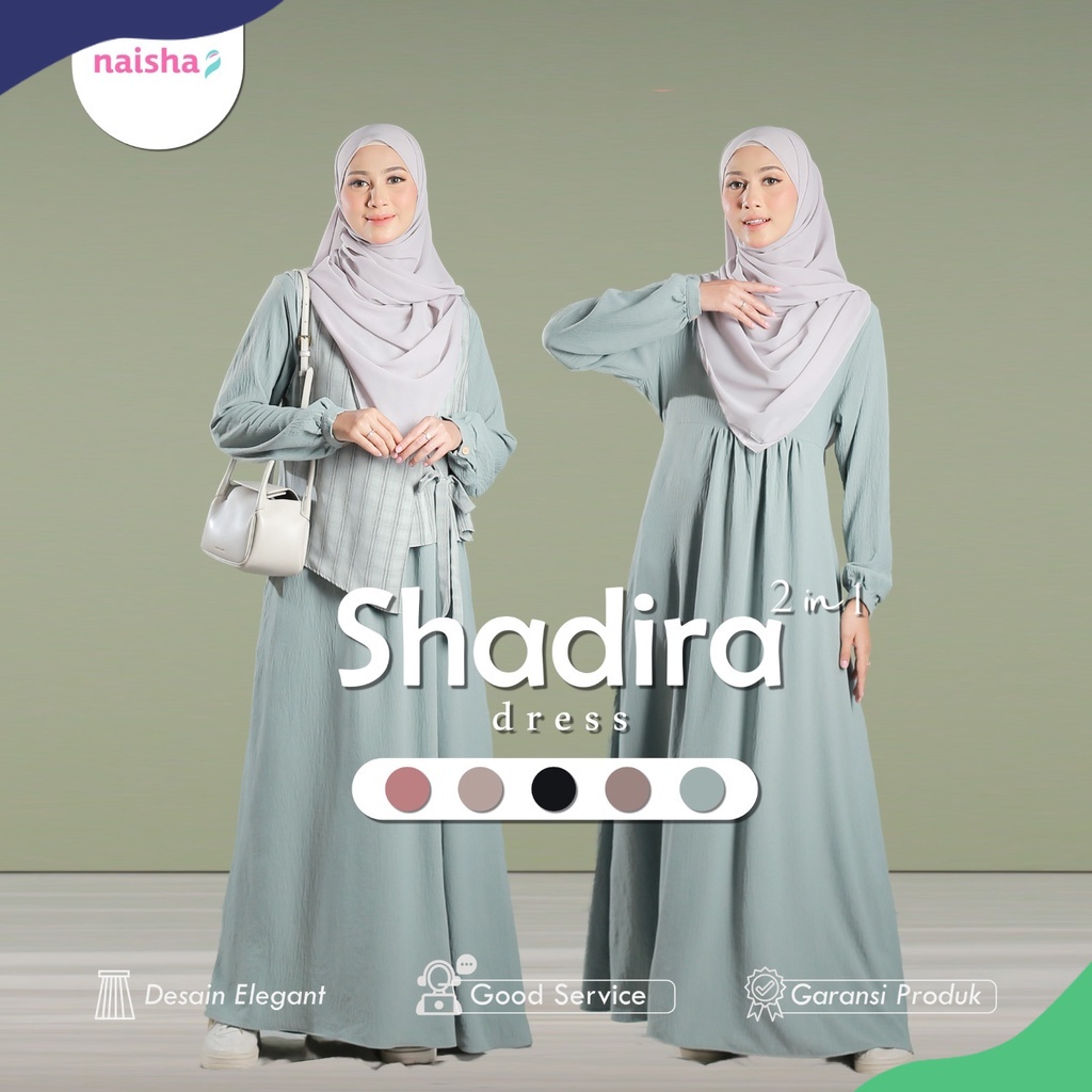 NAISHA OFFICIAL - Shadira Dress | Dress with Korean Vest