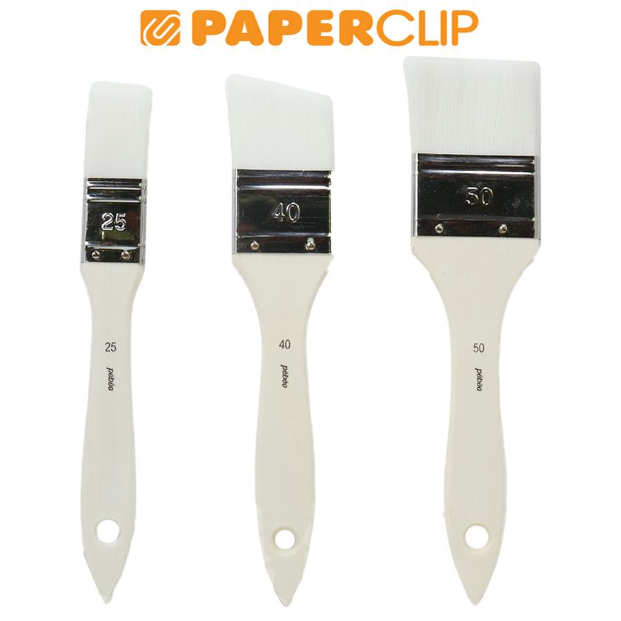 

KUAS LUKIS PEBEO WHITE NYLON FOR GESSO & VARNISH SET 3 952602