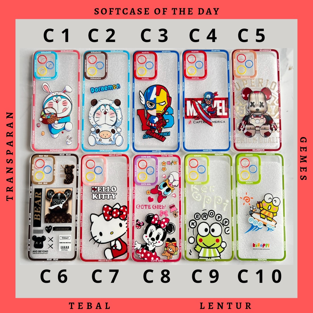 Softcase Karakter Casing Samsung A20s A03 Core A12 M12 A10s Case Bening 03