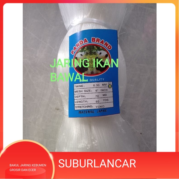 Jaring Ikan Senar 0.30 6 inchi 70md/80yds yoko Jaring Ikan Bawal Jaring Pukat Ikan