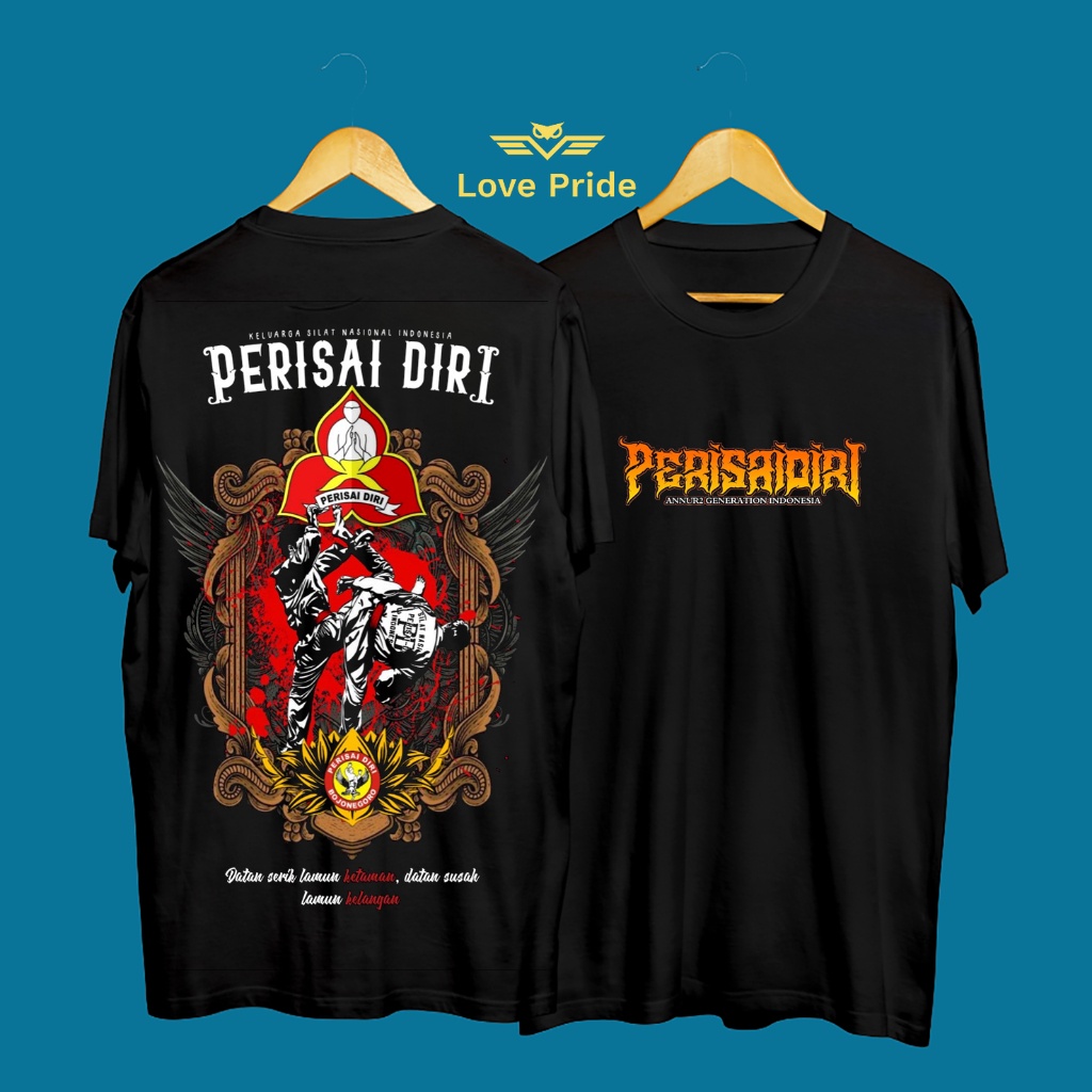 Kaos Tshirt Baju Distro Pencak Silat Perisai Diri Keluarga Silat Nasional Indonesia Premium Terbaru