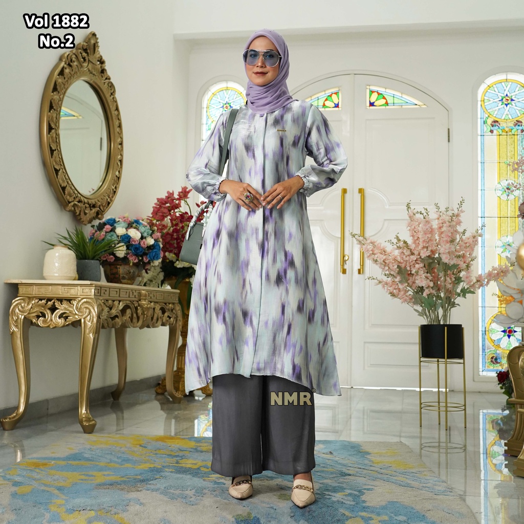 NMR Setelan Kulot Tunik Katun Shimer Vol 1882-2