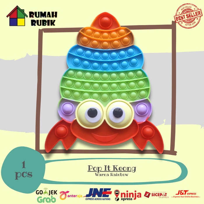 POP IT EXTRA JUMBO - KEONG RAINBOW  POP IT KEONG - SQUISHY