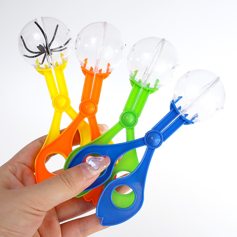 Simple Portable Outdoor Transparan Penangkap Serangga Handy Insect Bug Trap Scooper Clamp Penjepit Mainan Eksplorasi Hayati Untuk Anak