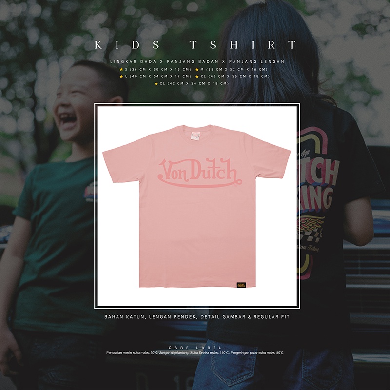 Von DUtch Kids Tshirt K050 Dusty Pink