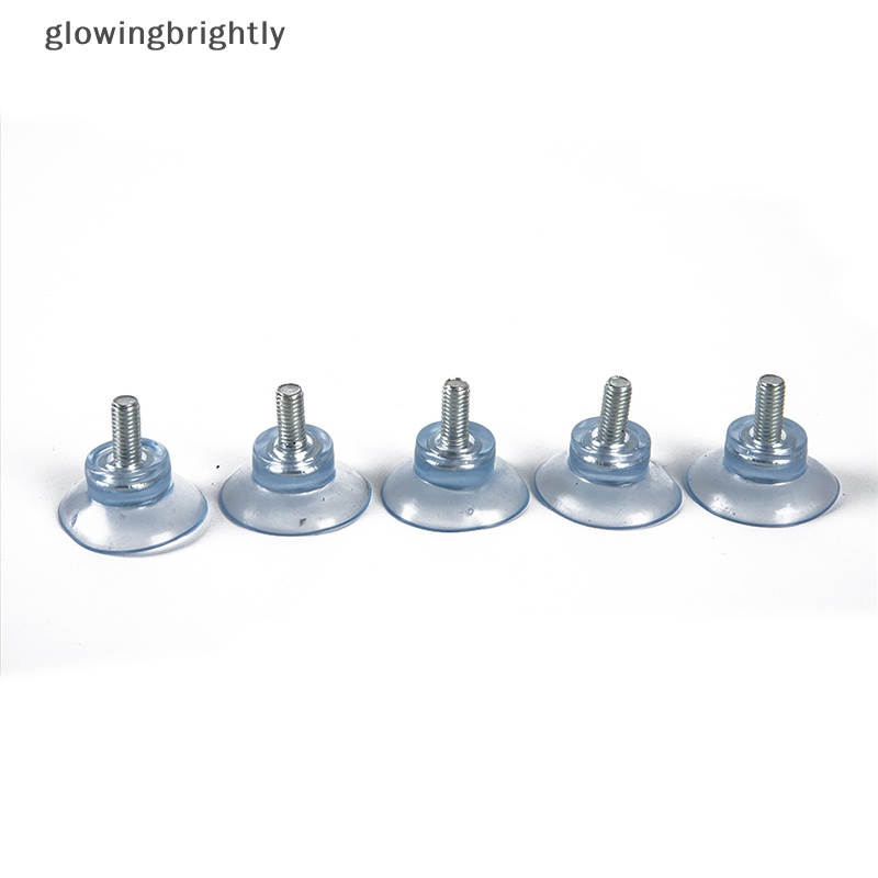 [glowingbrightly] 5pcs M6/M8 Sekrup Karet Suction Cup Transparan Sucker Kait Plastik TFX