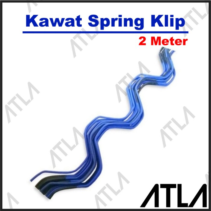 

NEW PRODUCT !!! Kawat Spring Clip 2 Meter Klip Penjepit Plastik UV Greenhouse MG016