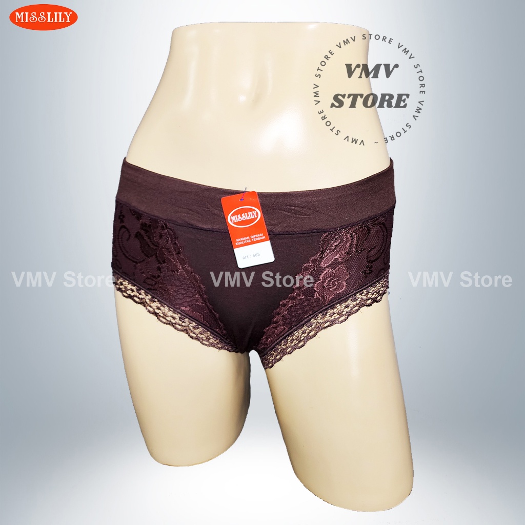Celana Dalam CD Wanita Motif Renda Misslily 665 Brukat Sexy Cantik Original Davanti Store