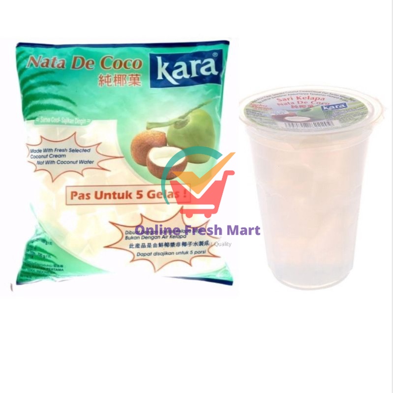 

(kirim instant) Kara Nata de Coco Sari Kelapa Plain bag dan gelas - Online Fresh Mart Denpasar