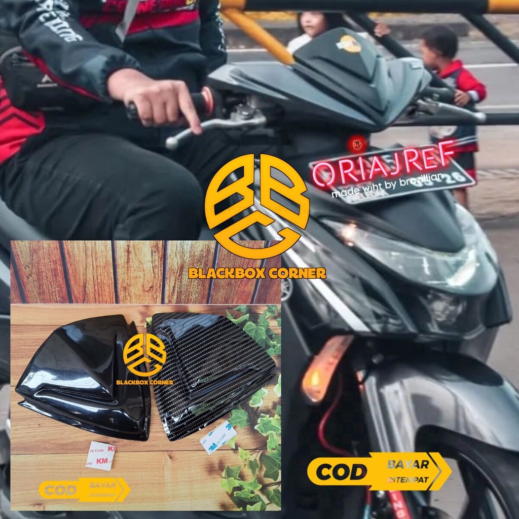 TERBARU VISOR CARBON YAMAHA GEAR 125 WINDSHIELD YAMAHA GEAR 125 CARBON