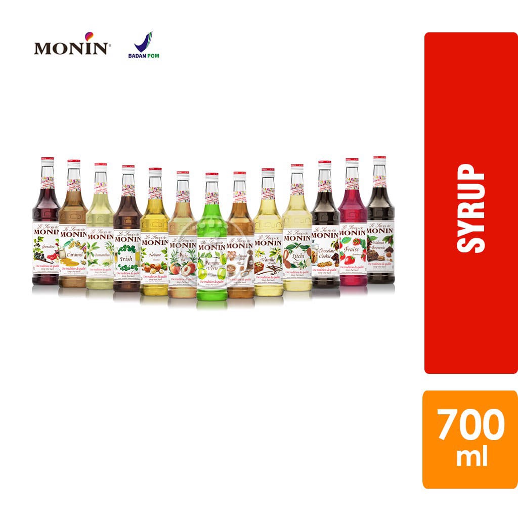 

Monin Syrup / Sirup Monin All Varian [Botol 700 ml]