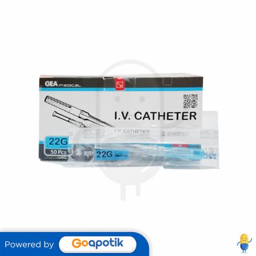Gea Abbocath Iv Catheter 22 Box 50 Pcs