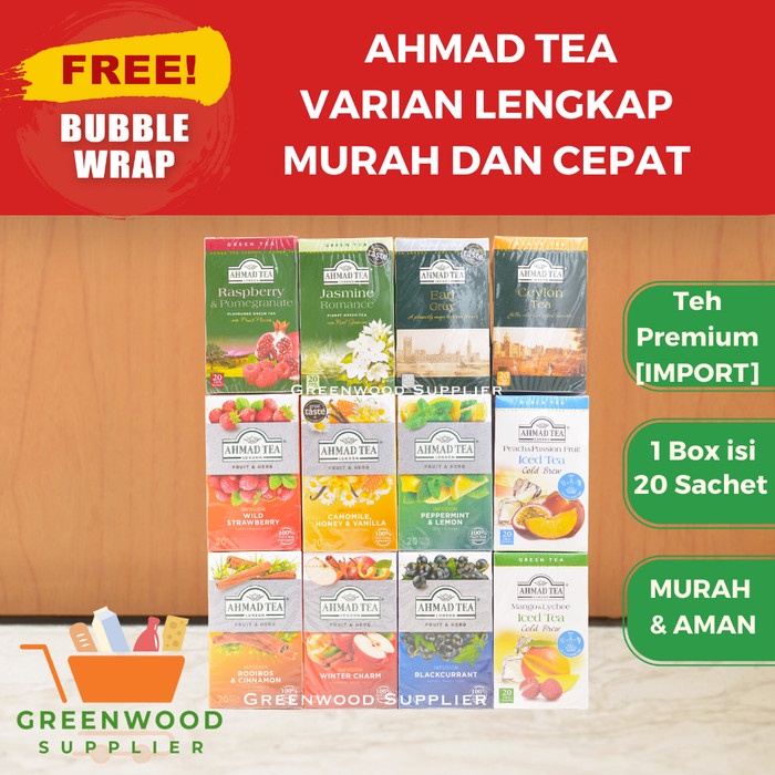 

Ahmad Tea - Varian Lengkap - Stok Baru