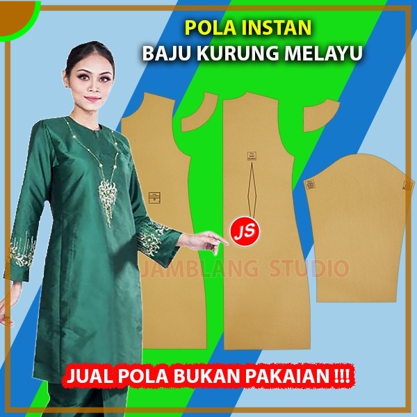 Pola Instan Baju Kurung Melayu | Aneka Pola