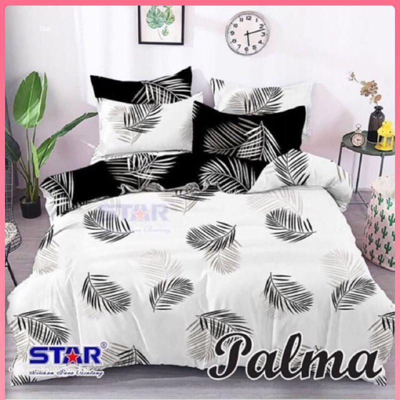 Set Bedcover Palma Putih
