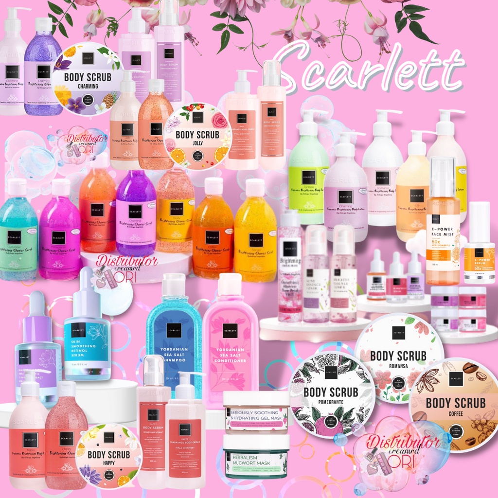 SCARLETT WHITENING / SCARLET ORIGINAL BODY LOTION | BODY WASH | SCRUB | LULUR | DAY CREAM | NIGHT CR