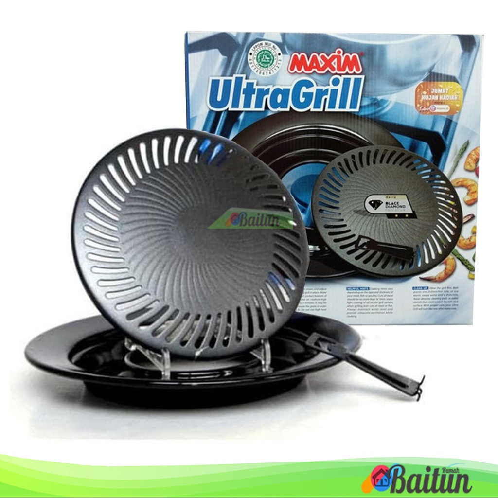 Baitun Panggangan Serbaguna Maxim Ultra Grill / Alat Pemanggang Sosis Ayam Roti Sate Ikan Bakar Serb