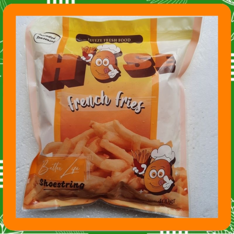 

Hose kentang goreng beku shoestring 400 gram kentang pitaloka Best Seller