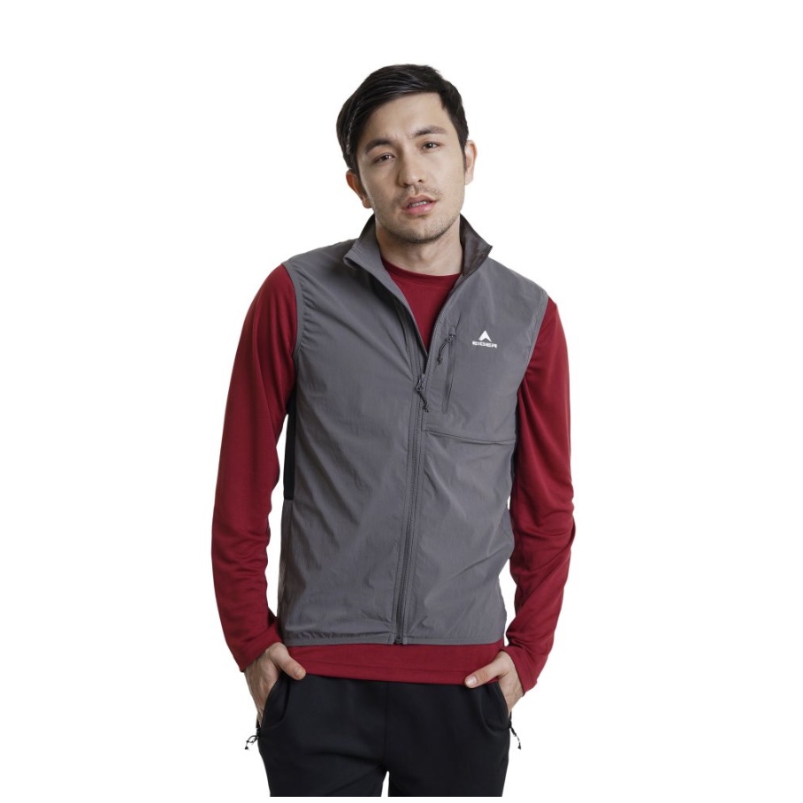 EIGER ROMPI PRIA MENS LUMULA WINDRUN VEST - GREY